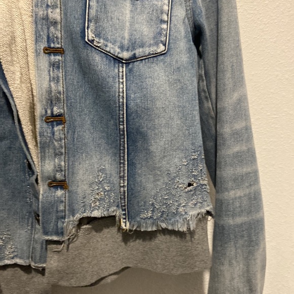 Free People Hooded Denim Jacket - Picture 8 of 10